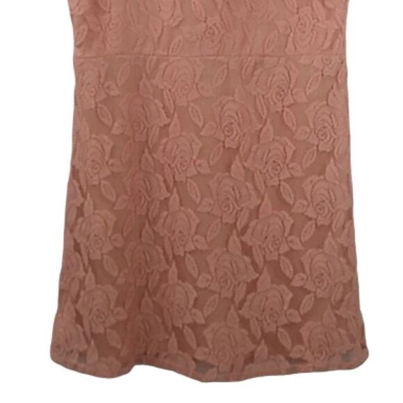 Maurices Women's Peach Lace Sleeveless Scoop Neck Empire Waist Dress XL - Picture 8 of 10